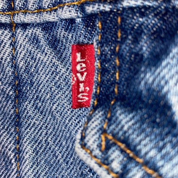 Vintage Levi's Trucker Flannel Lined Denim Blue Jean Jacket-100% Cotton USA Sz L - Picture 3 of 16